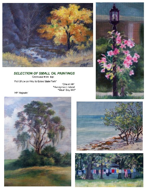 selection of small paintings